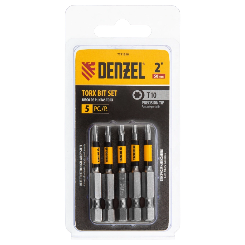 Бита T10x50, 5 шт. Denzel (7711318)