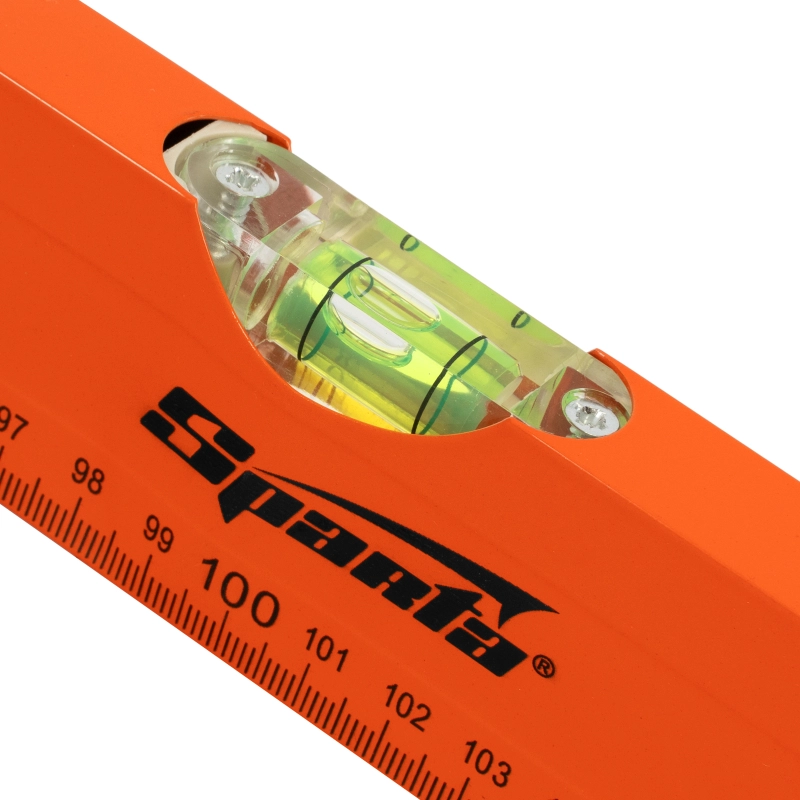 Уровень алюминиевый, 2000 мм, 3 глазка, желтый, линейка Sparta (330415)