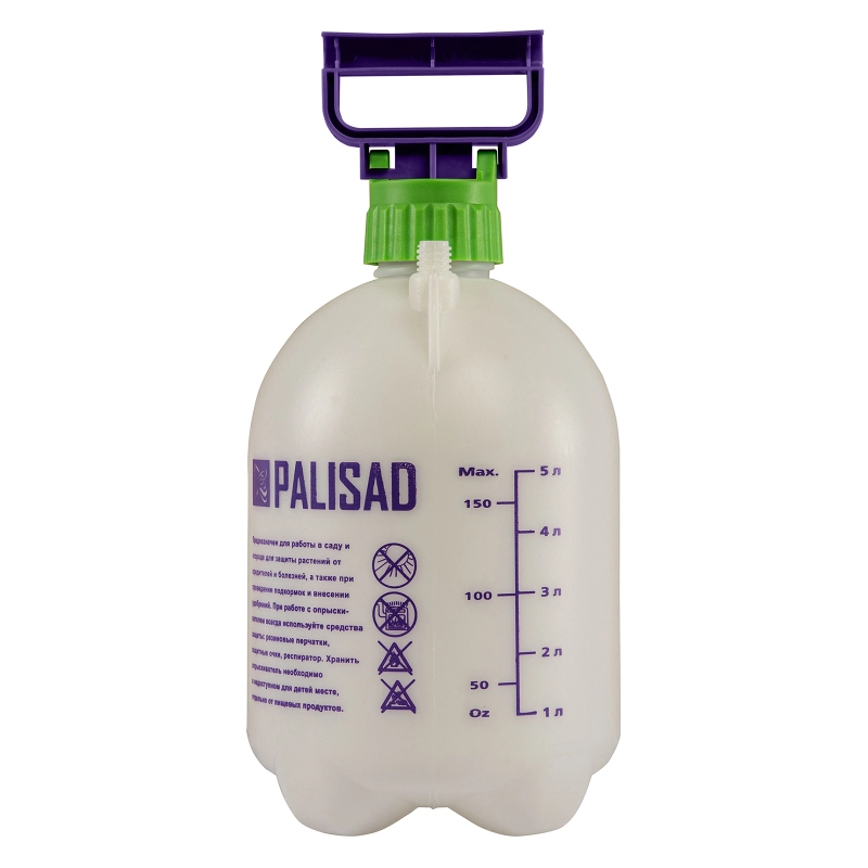 Опрыскиватель ручной, 5 л, с насосом, шлангом, разбрызгиватель Palisad (64740)