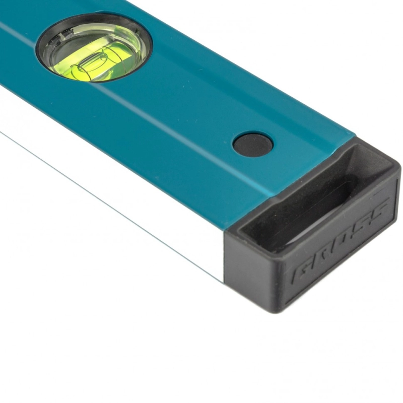 Уровень алюминиевый, 800 мм, 1 рукоятка, фрезеровка, 3 глазка, Prazision Gross (34441)