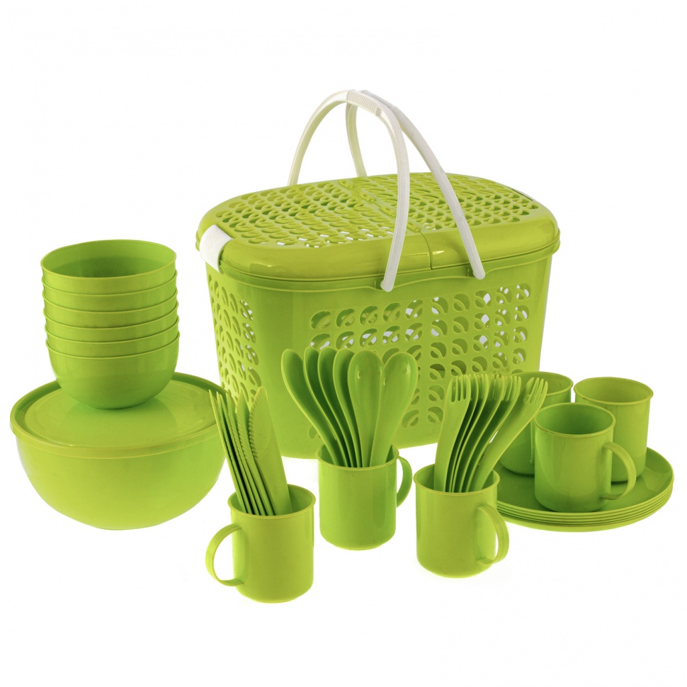 Набор для пикника на 6 персон, 38 предметов, Camping Palisad (69517)