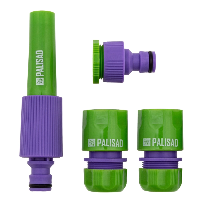 Набор для подключения шланга 1/2, распылитель, 3 адаптера к распылителю Palisad (65176)