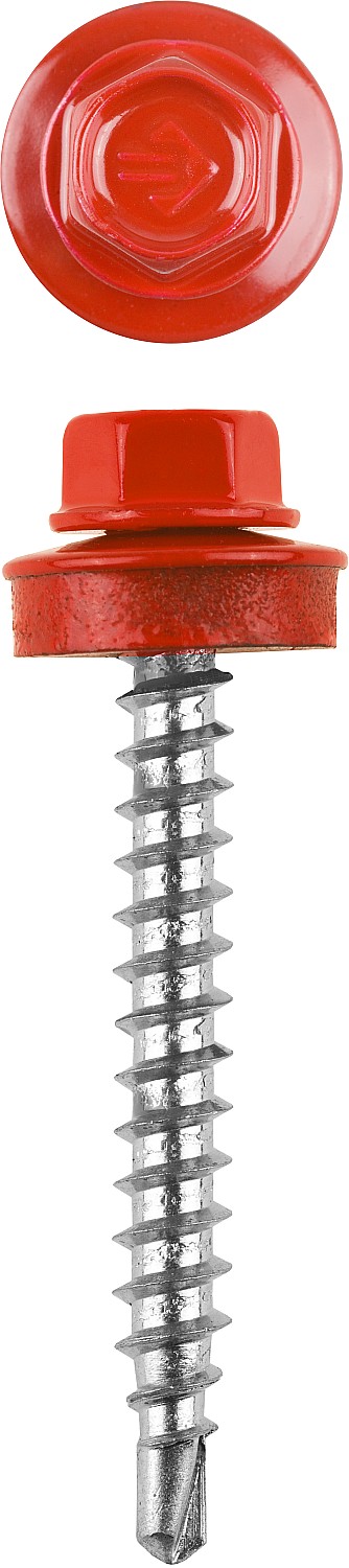 ЗУБР СКД 3003, 70 х 4.8 мм, рубин.-красн., 160 шт, кровельный саморез, Профессионал (4-300315-48-070-3003)