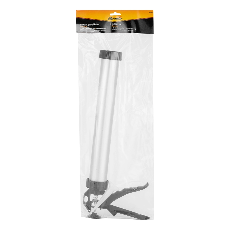 Пистолет для герметика, 750 мл, "закрытый", алюминиевый корпус, круглый шток 8 мм Sparta (886485)