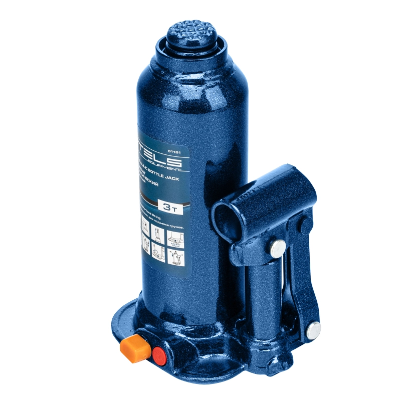 Домкрат гидравлический бутылочный, 3 т, h подъема 188-363 мм Stels (51161)
