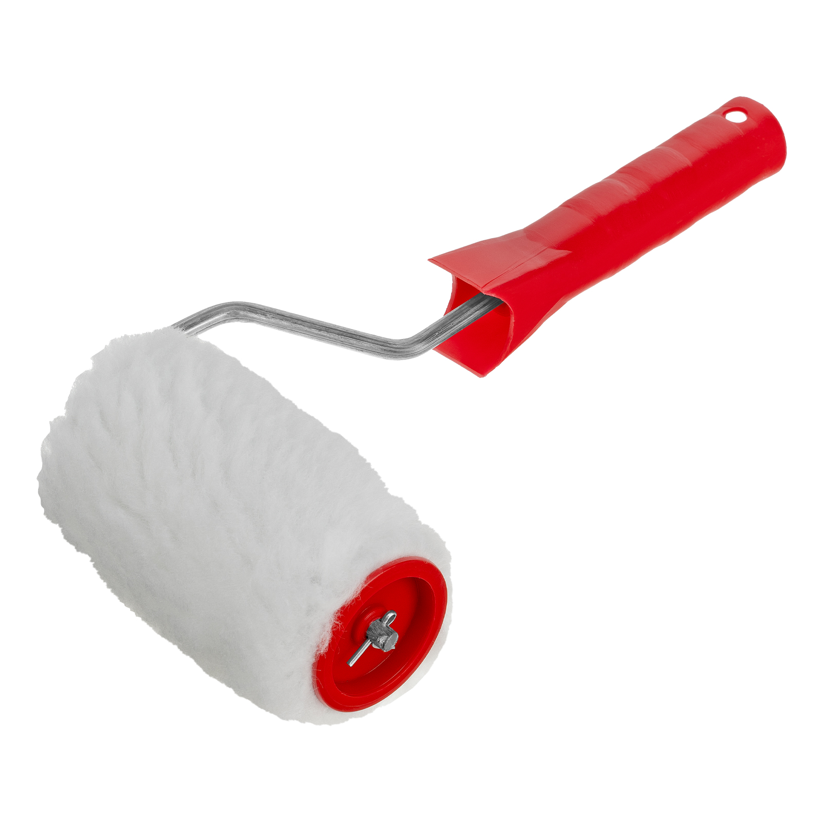 Валик "Искусственный мех", в сборе, 100 мм, D 48 мм, D ручки 6 мм, крепление шплинтом Сибртех (80151)