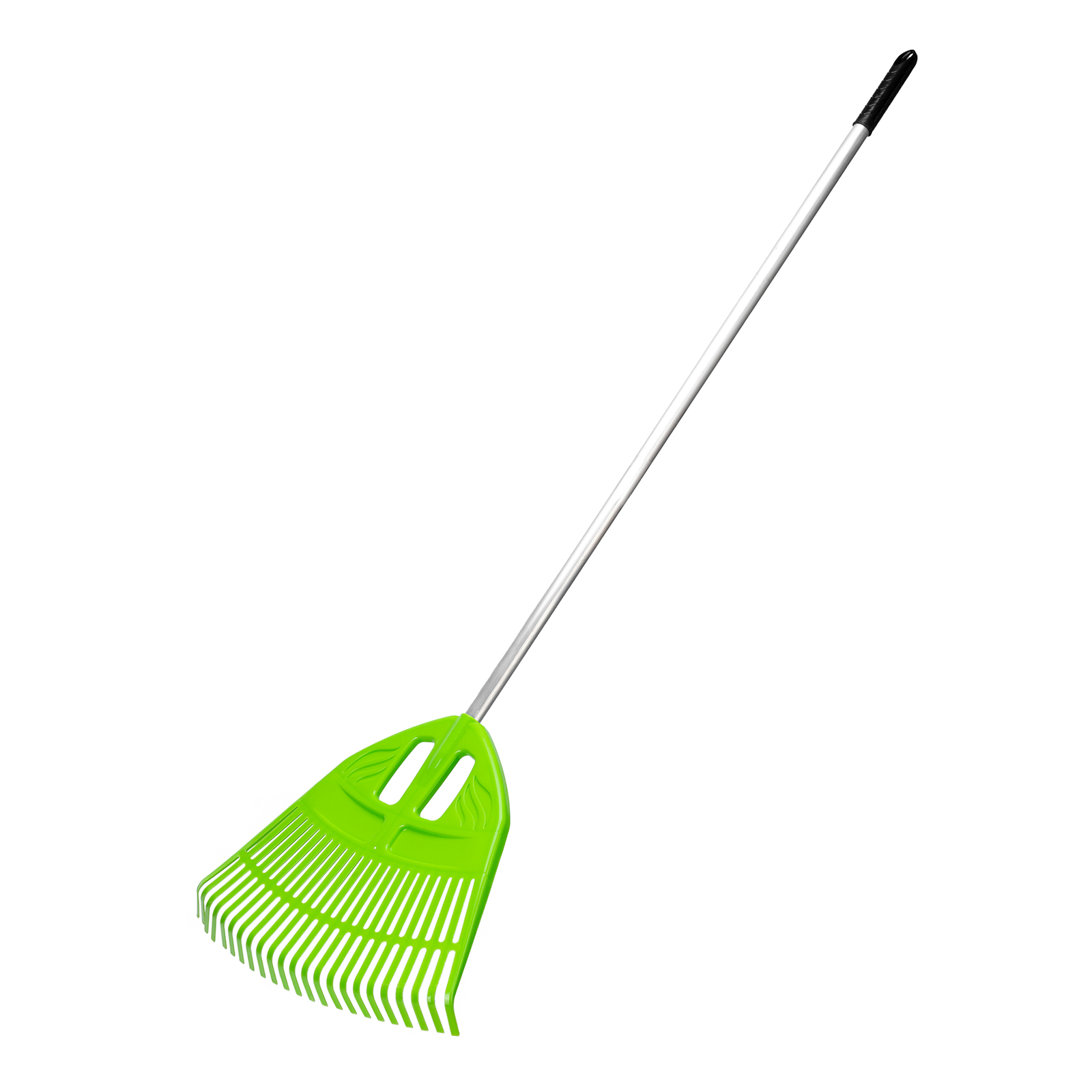 Грабли веерные пластиковые, 495 х 1680 мм, 23 плоских зуба, алюминиевый черенок, Palisad (61805)