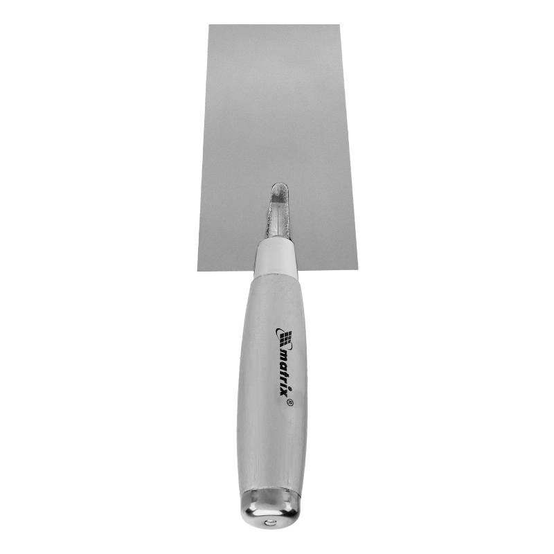 Кельма из нержавеющей стали, 120 х 79 мм, деревянная ручка Matrix (86316)