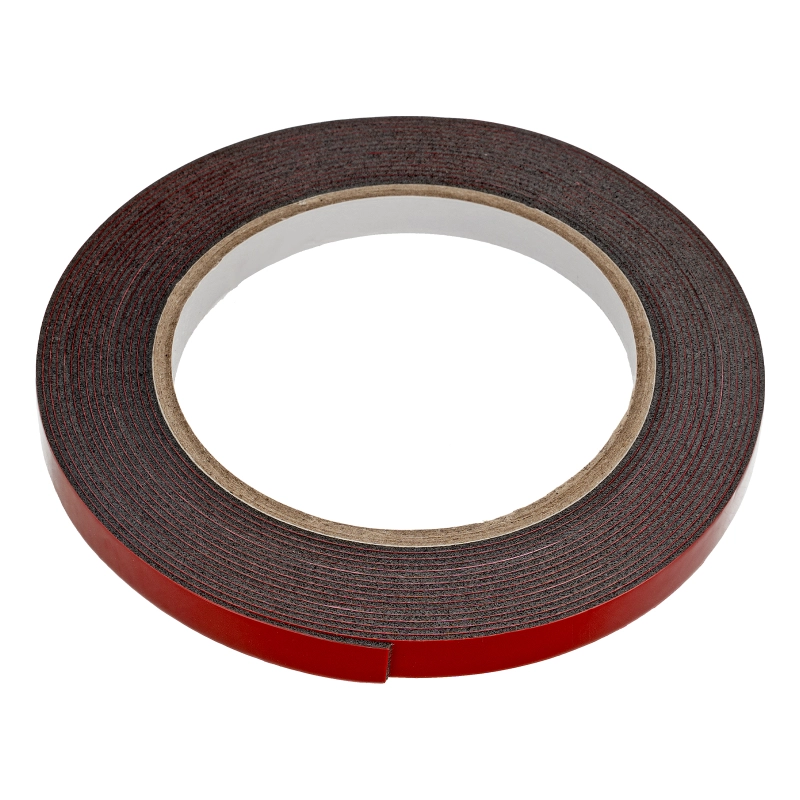 Лента клейкая на вспененной основе, двусторонняя черная усиленная, 9 мм х 5 м Matrix (89082)