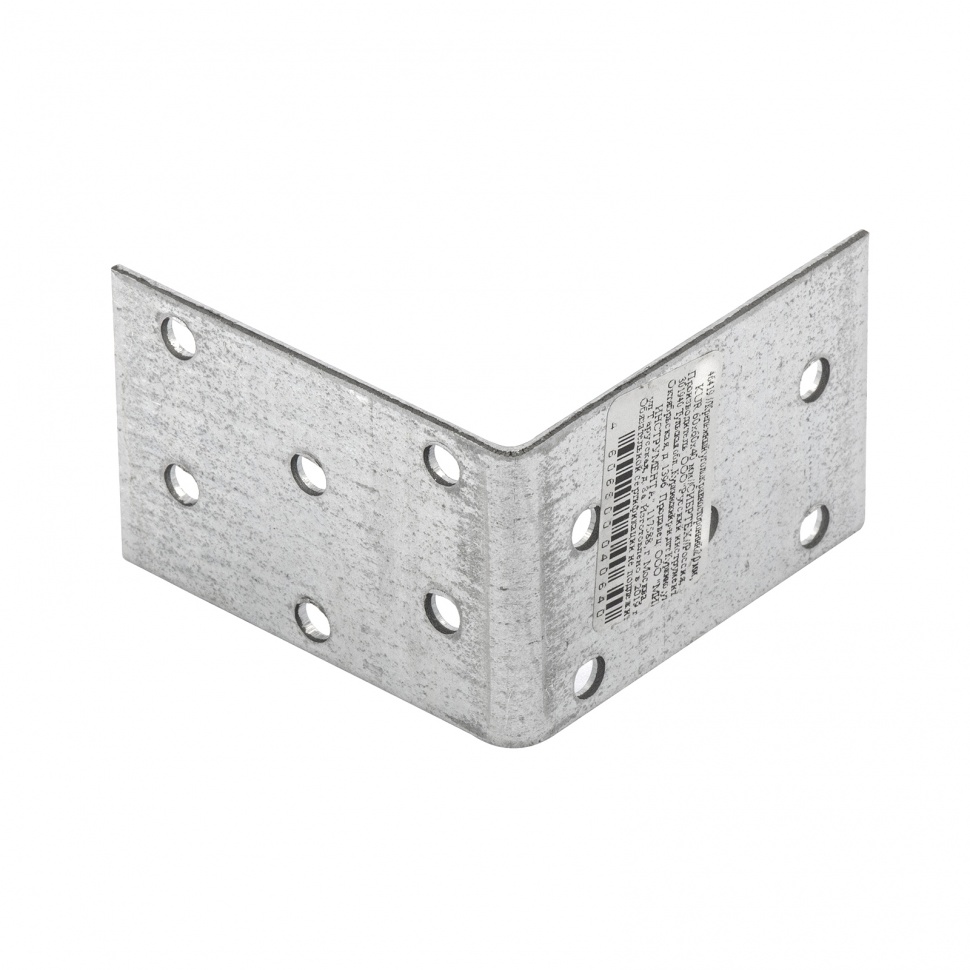 Крепежный уголок равносторонний 2 мм, KUR 60 x 60 x 40 мм Сибртех (46419)