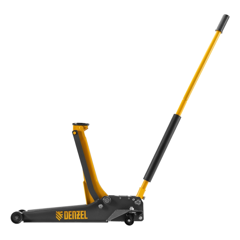 Домкрат гидравлический подкатной, 3 т, 85-610 мм, быстрый подъем, низ. подхват, проф, SUV Denzel (51271)