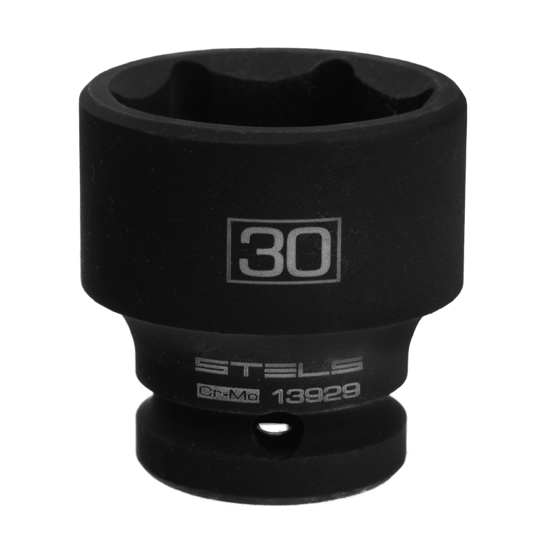 Головка ударная шестигранная, 30 мм, 1/2, CrMo Stels (13929)