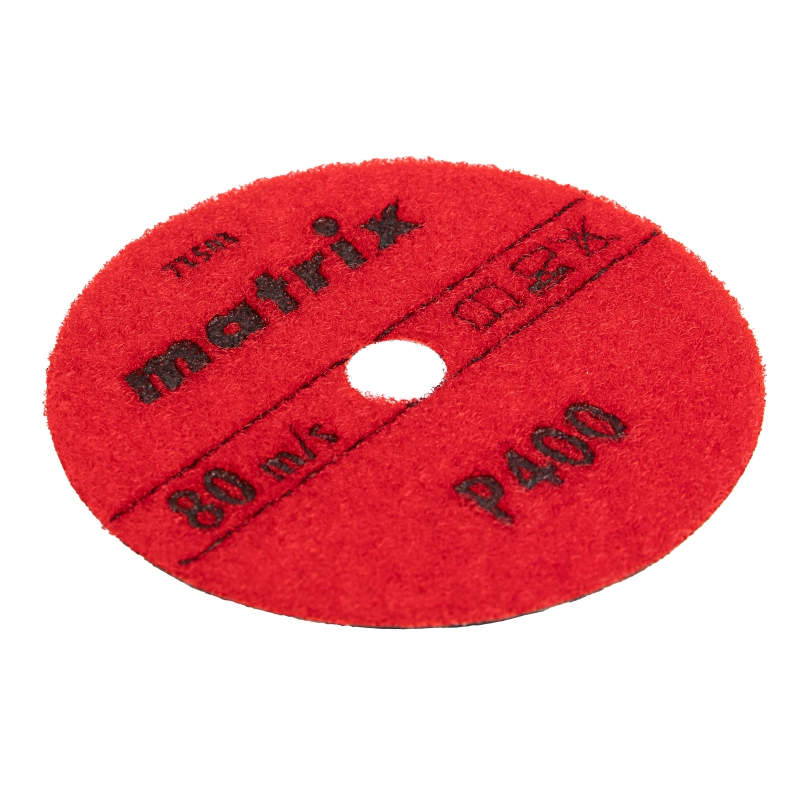 Алмазный гибкий шлифовальный круг, 100 мм, P400, сухое шлифование, 5 шт. Matrix (73503)