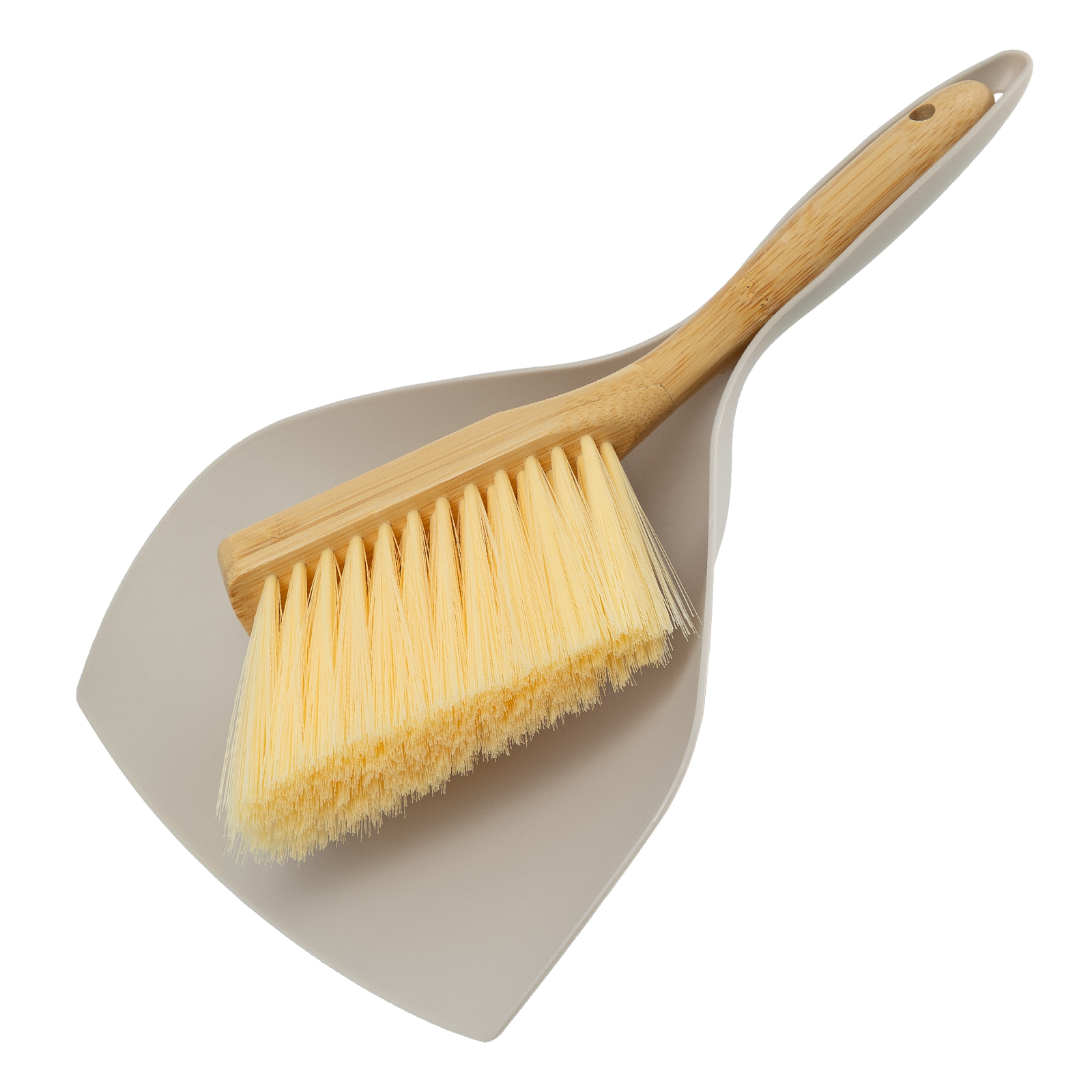 Набор: совок 290x190 мм и бамбуковая щетка-сметка 220 мм, Home Palisad (93572)