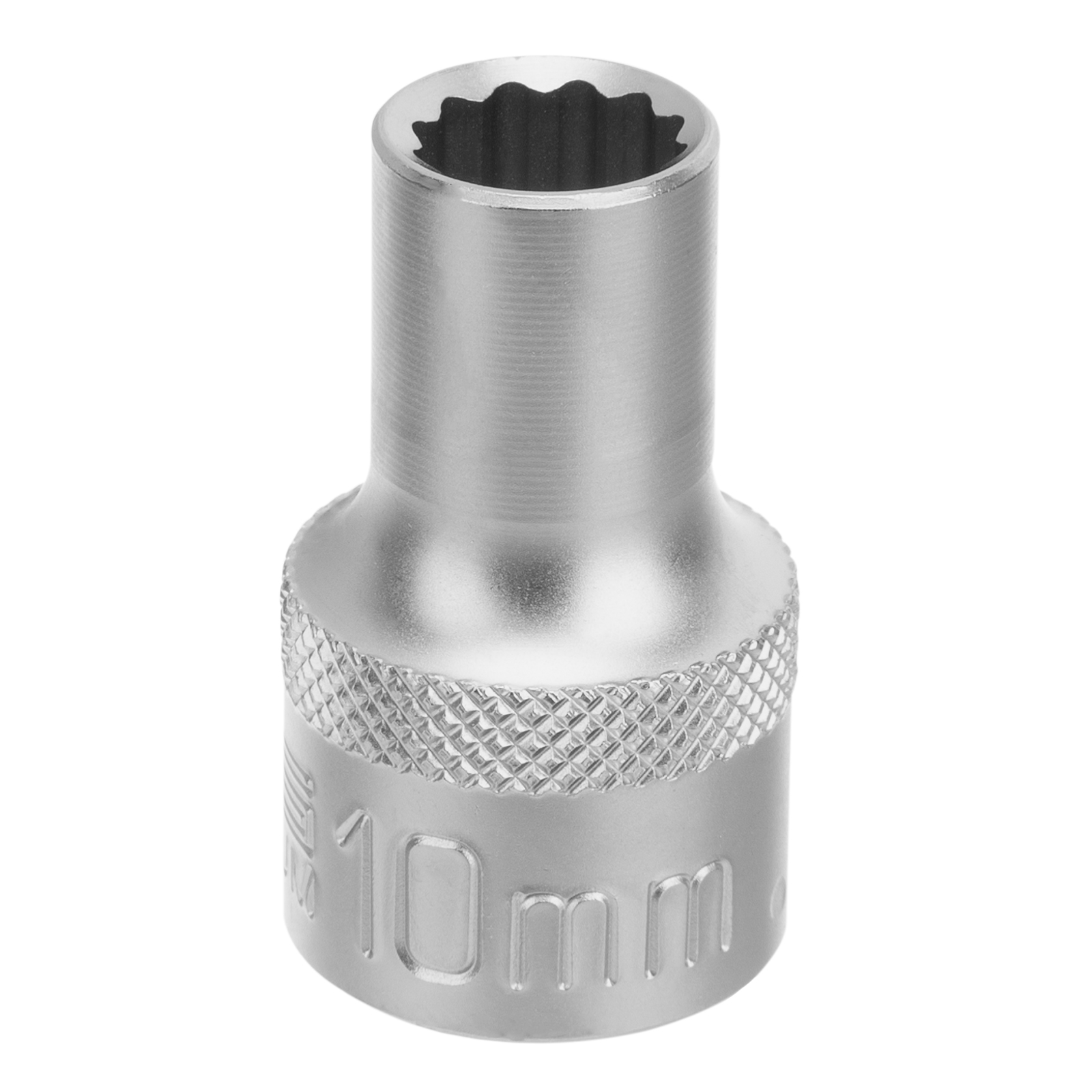 Головка торцевая, 10 мм, двенадцатигранная, CrV, под квадрат 1/2, хромированная Stels (13651)