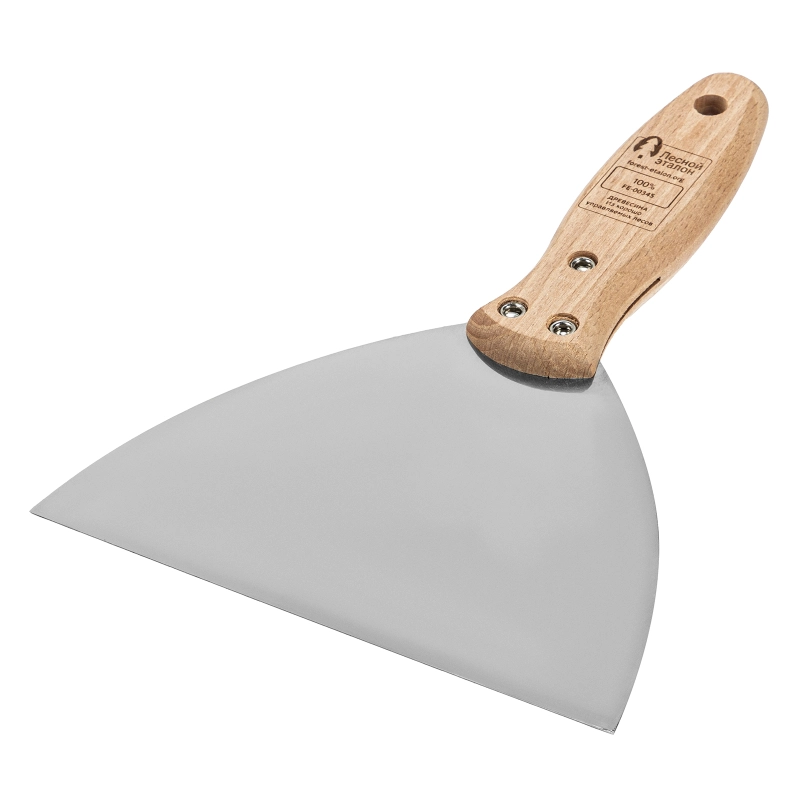 Шпательная лопатка из нержавеющей стали, 150 мм, буковая рукоятка, EFP Matrix (85619)