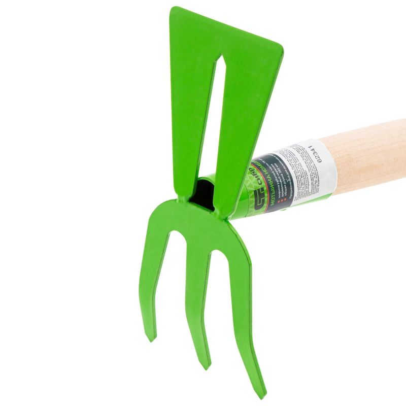 Мотыжка комбинированная, 75 х 380 мм, стальная, деревянная рукоятка, Агроном, Сибртех (62341)