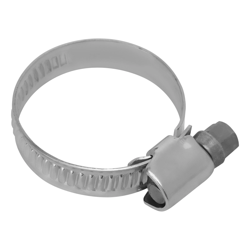 Хомуты металлические, Стандартное болтовое крепление 20-32 мм, 50 штук в упаковке, ширина 9 мм Сибртех (47559)