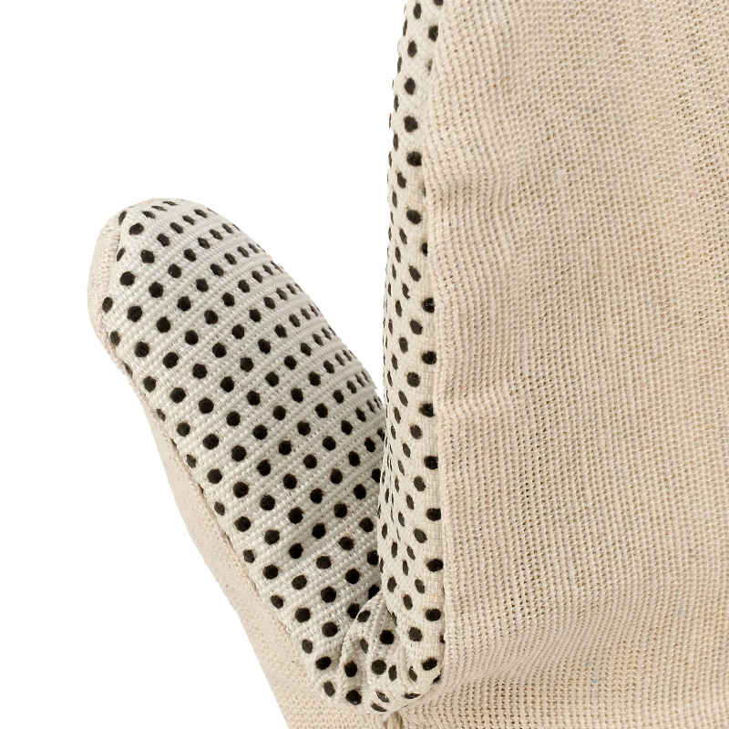 Рукавицы антивибрационные с упругодемпфирующей прокладкой с ПВХ точкой, 2 размер Сибртех (68146)