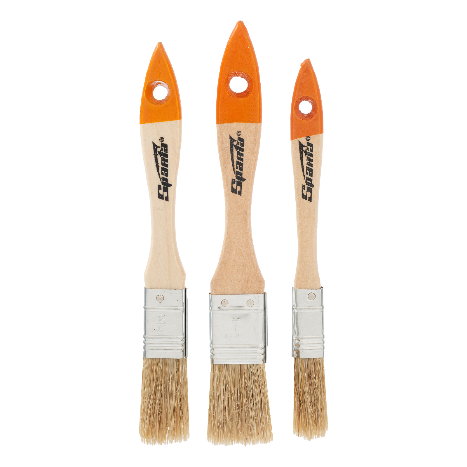 Набор кистей, 3 шт, плоские 1/2", 3/4", 1" Sparta (841115)