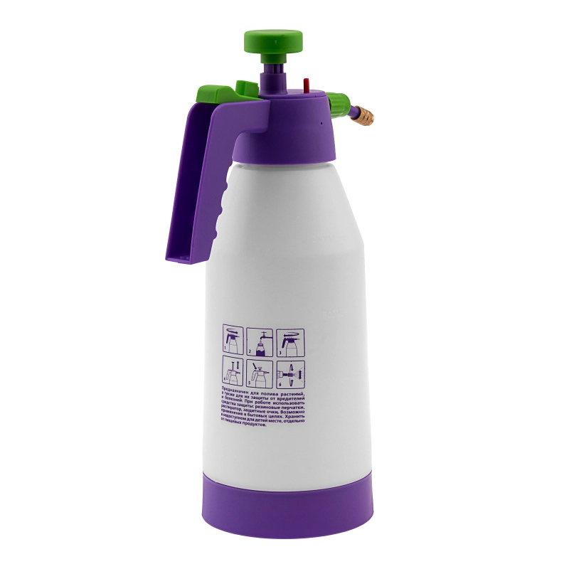Опрыскиватель ручной, усиленный 2 л, с насосом, поворотный распылитель, клапан сброса давления Palisad (64734)