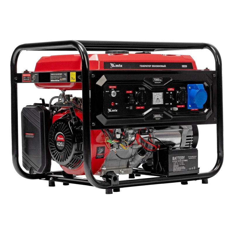 Генератор бензиновый RS-9000E, 7 кВт, 230В, электростартер MTX (946165)