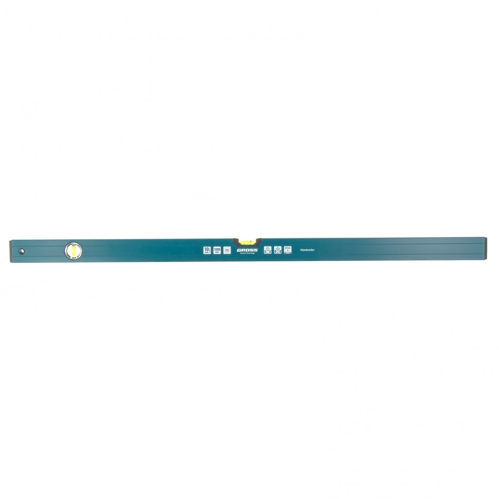 Уровень алюминиевый, 2000 мм, 2 глазка, HanD Werker Gross (33906)