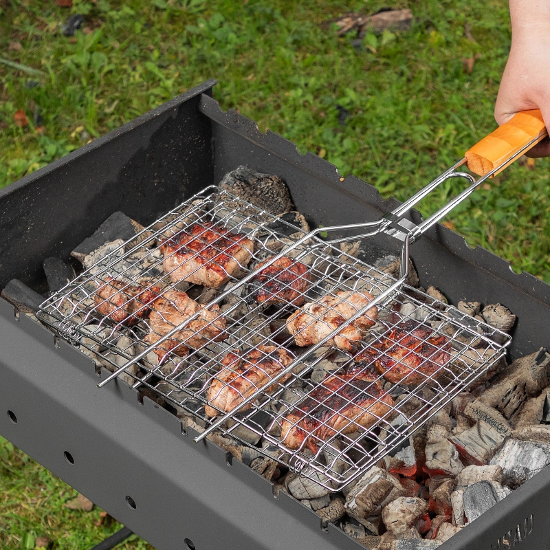 Решетка гриль 340 х 220 мм, хромированная Camping Palisad (69557)