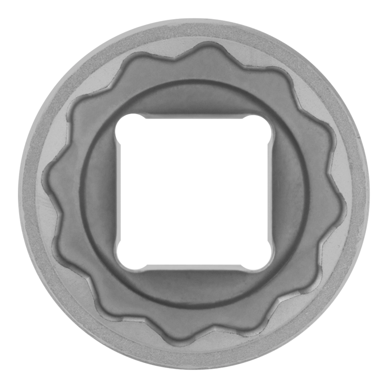 Головка торцевая, 22 мм, двенадцатигранная, CrV, под квадрат 1/2, хромированная Stels (13668)