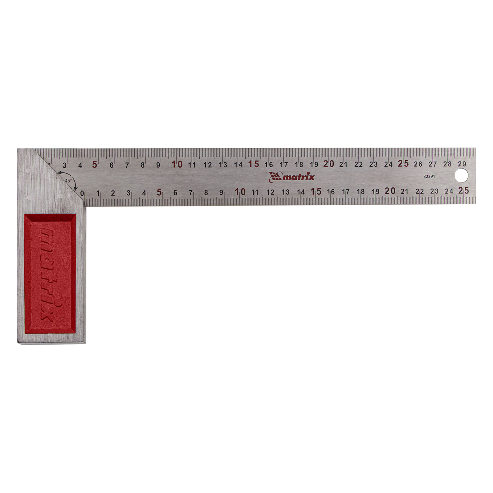 Угольник стальной, 300 мм, градуировка Matrix (32391)