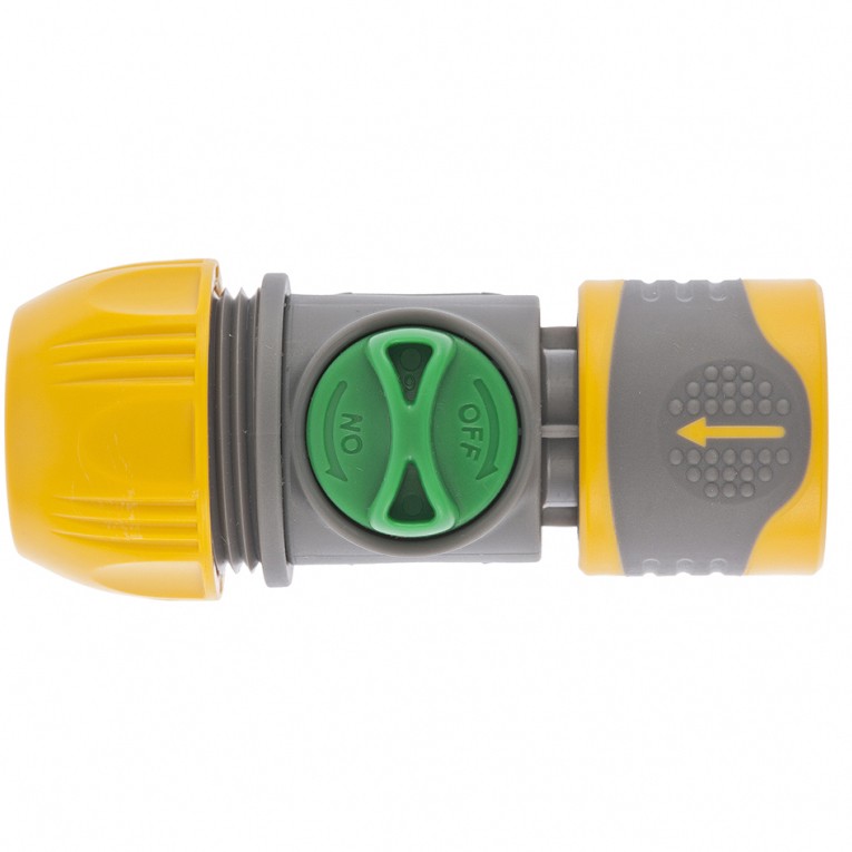 Соединитель быстросъемный унив. 1/2-3/4 с переключателем Palisad Luxe (66254)