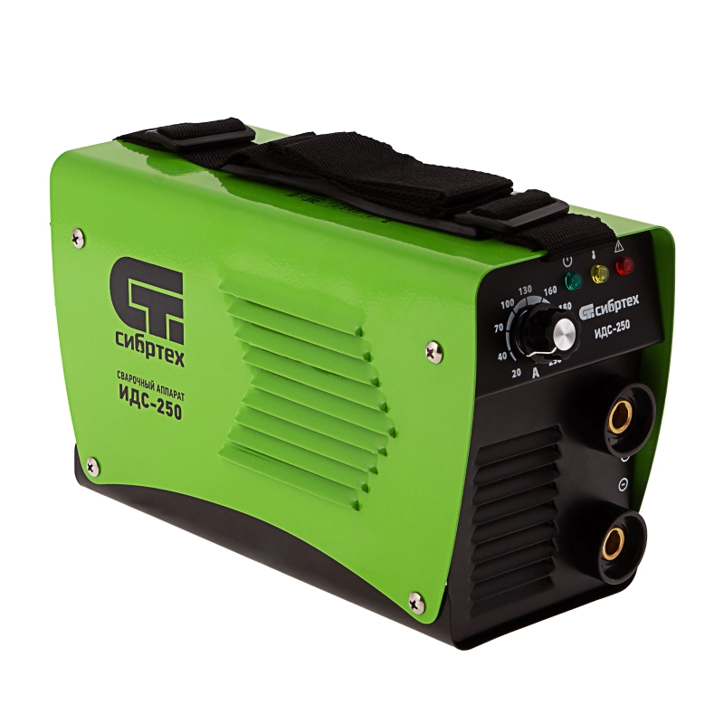 Аппарат инверторный дуговой сварки ИДС-250, 250 А, ПВ 80%, диаметр электрода 1.6-5 мм Сибртех (94378)