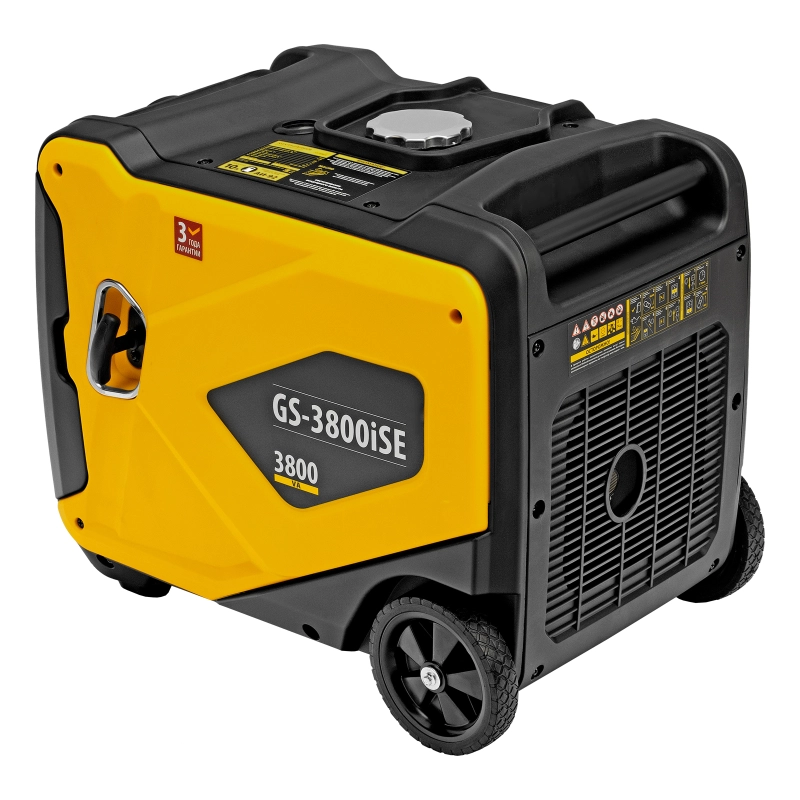 Генератор инверторный GS-3800iSE, 3,8 кВт, 230 В, закрытый корпус,электростартер Denzel (94711)