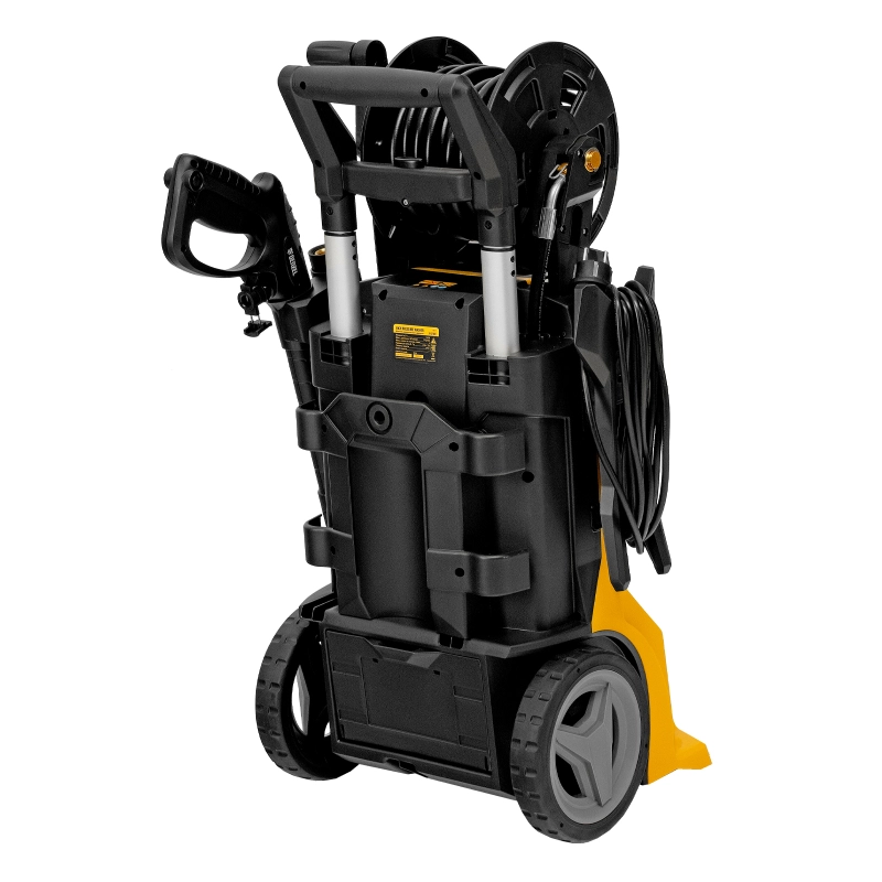 Моечная машина высокого давления R-210iD, 2600 Вт, 210 бар, 8.0 л/мин, асинхронный двигатель, барабан Denzel (58237)