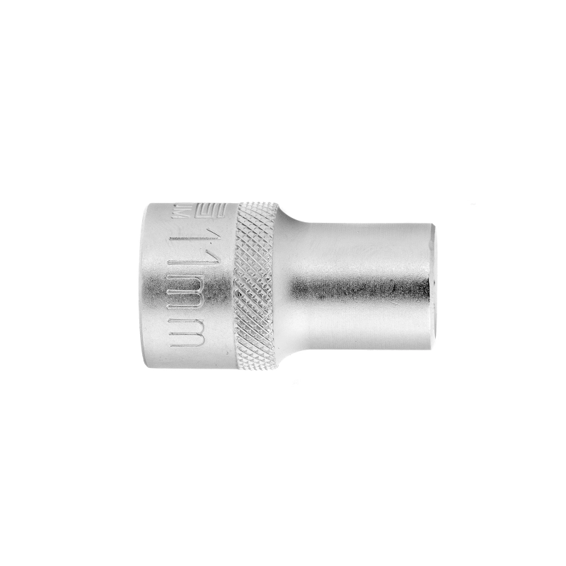 Головка торцевая, 11 мм, двенадцатигранная, CrV, под квадрат 1/2, хромированная Stels (13653)