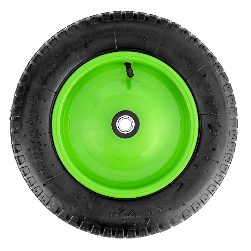 Колесо пневматическое 3.25/3.00-8, длина оси 90 мм, подшипник 16 мм Сибртех (68973)