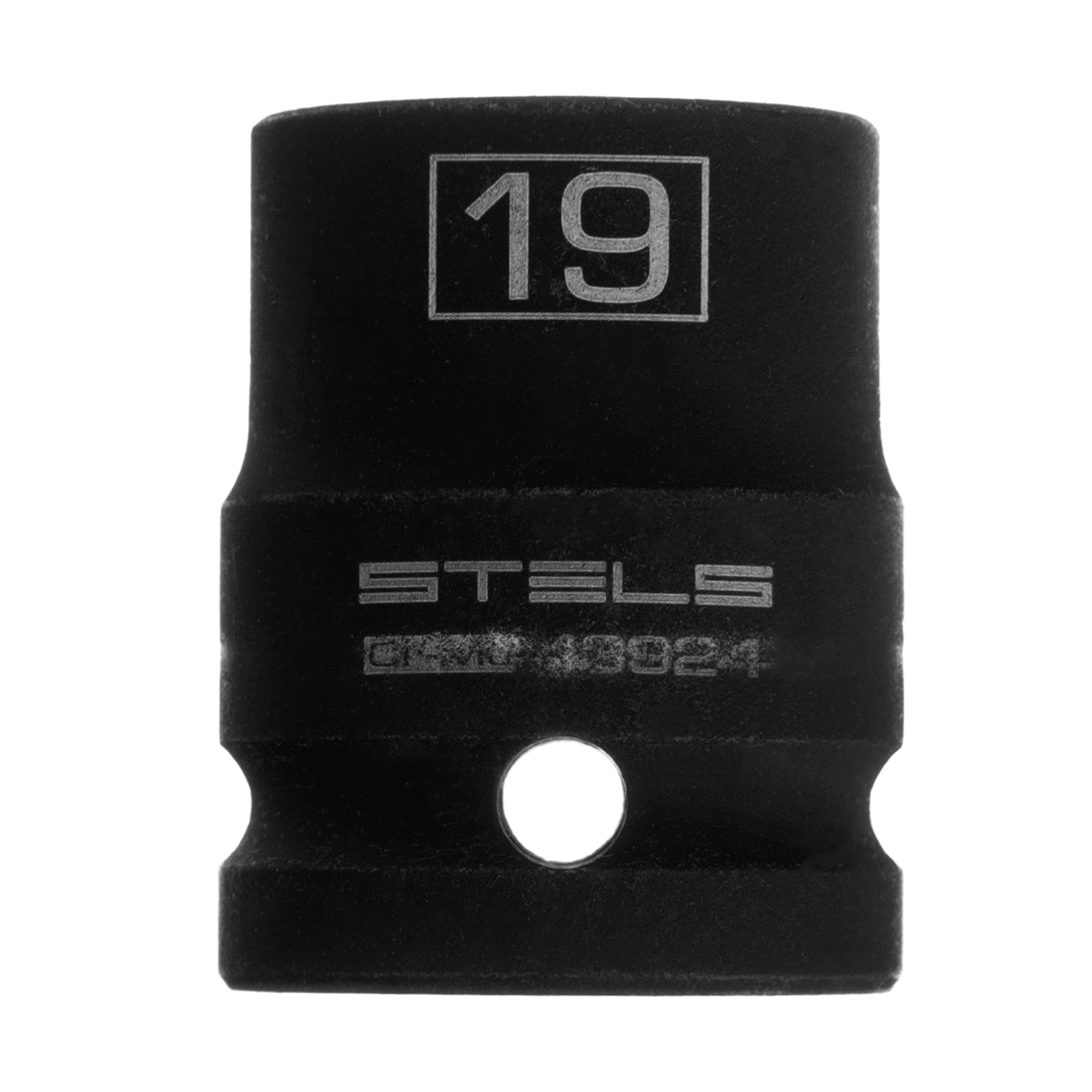 Головка ударная шестигранная, 19 мм, 1/2, CrMo Stels (13924)