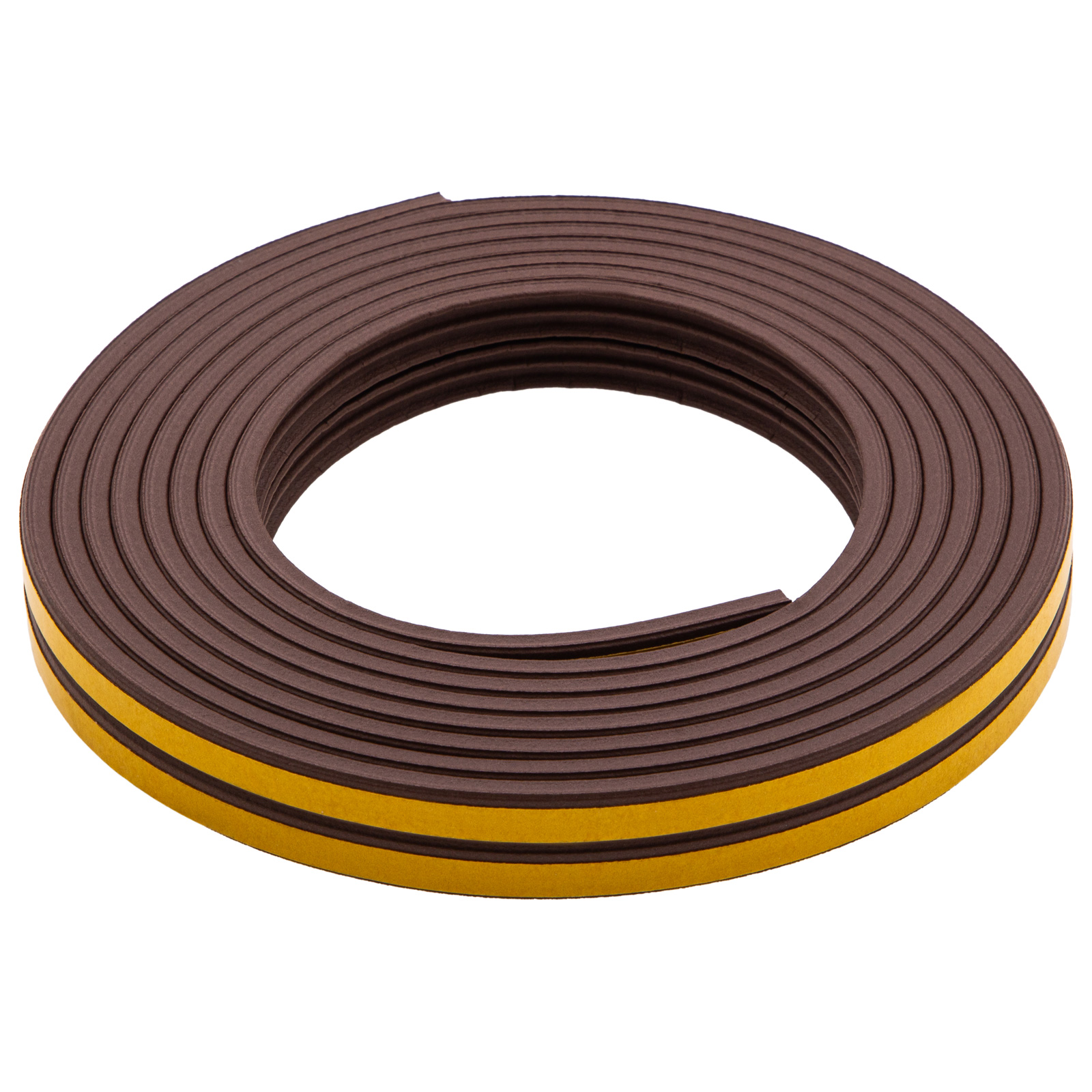 Уплотнитель резиновый, 6 м, профиль "E", коричневый Сибртех (88914)