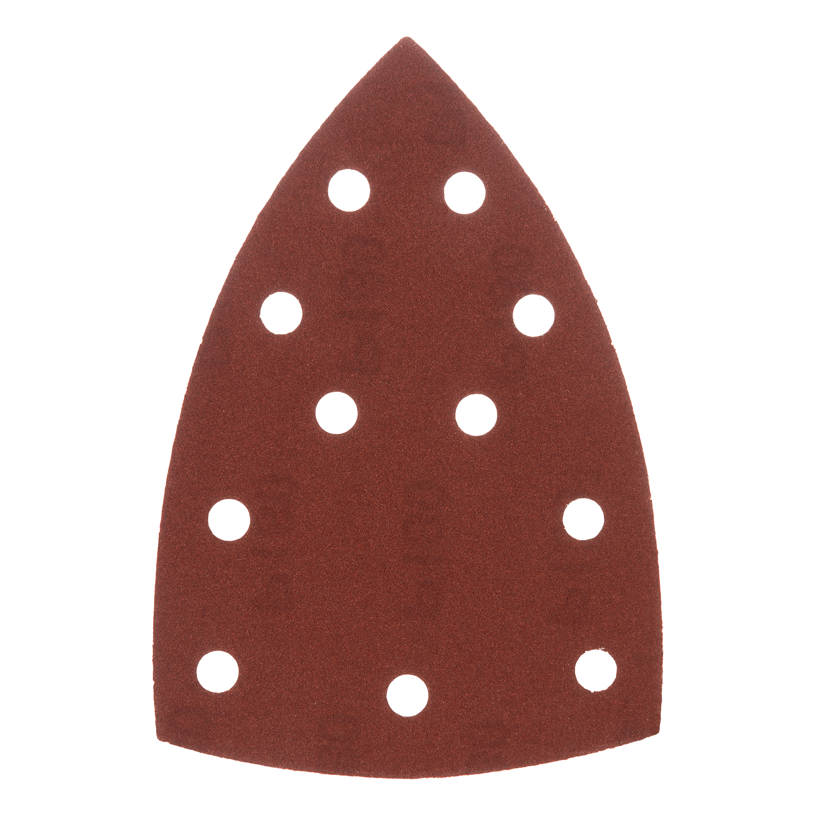 Треугольник абразивный на ворc. подложке под "липучку", перф., P 180, 150х150х100 мм, 5 шт. Denzel (738647)