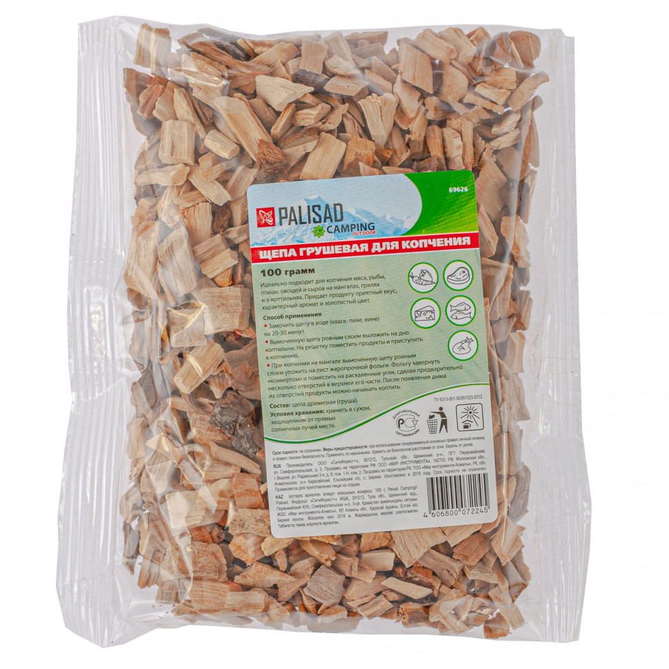 Щепа грушевая для копчения, 100 гр Camping Palisad (69626)