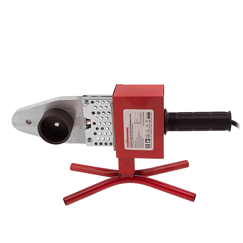 Аппарат для сварки пластиковых труб К W 800, 800 Вт, 300 °C, 20-25-32-40-50-63 мм, металлический кейс Kronwerk (94214)