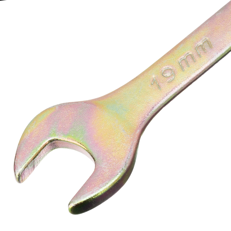 Ключ комбинированный, 19 мм, желтый цинк Сибртех (14983)