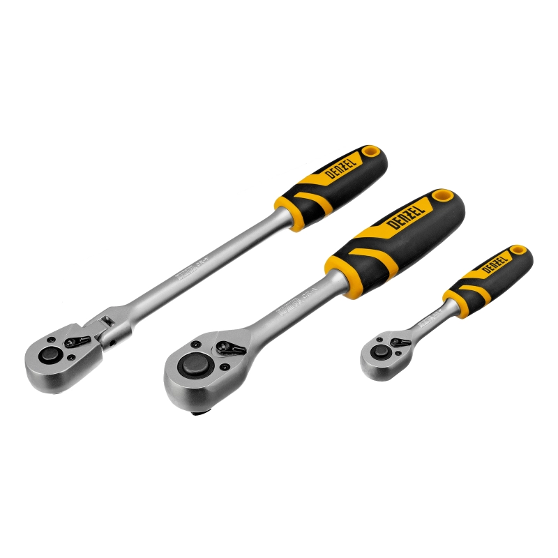 Набор инструментов, 1/2", 1/4", 3/8", CrV, S2, пластиковый кейс, 144 предмета Denzel (15805)