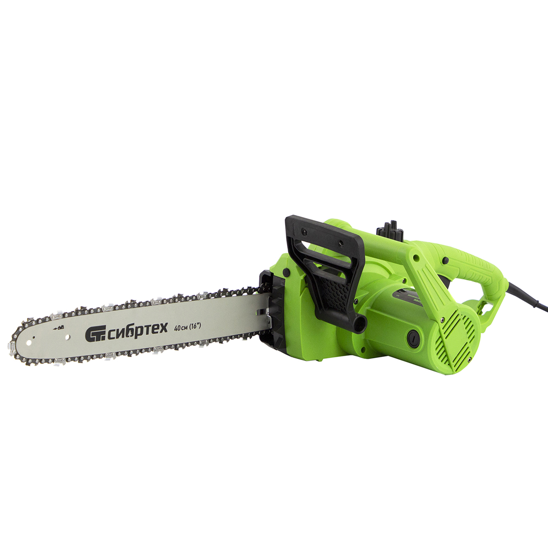 Пила цепная электрическая ПЦЭ-2000П с поперечным двигателем, 2.0 кВт, 16'' (40 см) Сибртех (95613)