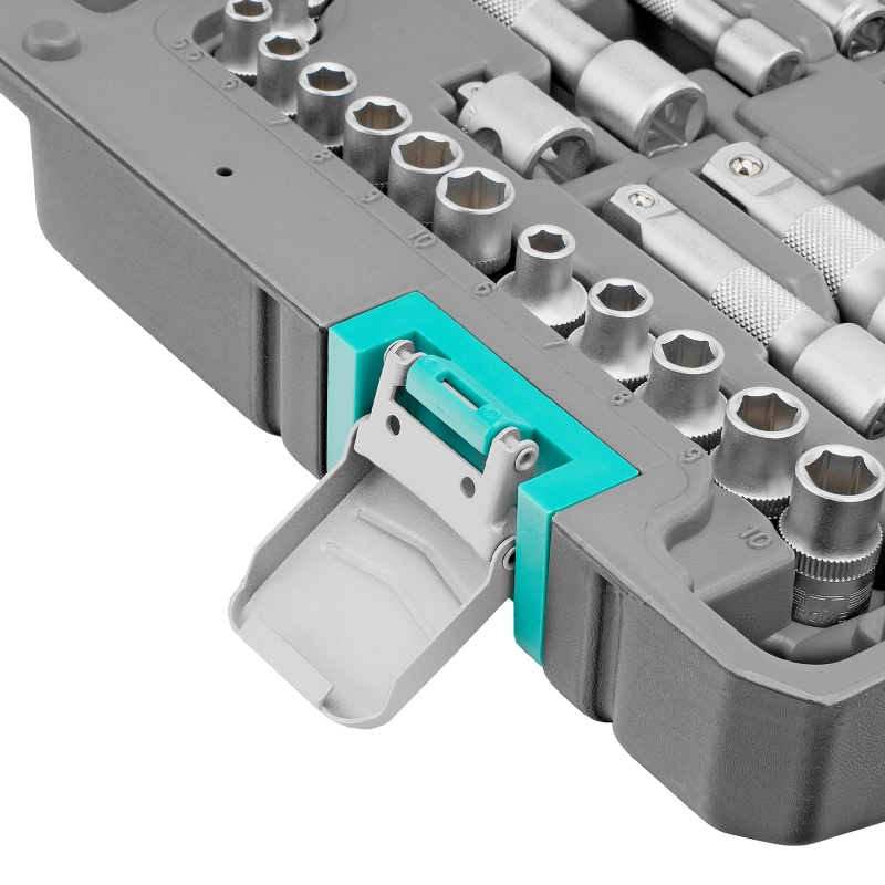 Набор инструментов, 1/2",3/8", 1/4", CrV, пластиковый кейс 142 предмета Stels (14107)