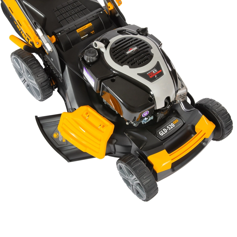 Газонокосилка бензиновая GLD-520SP-BS, 163 см3, Briggs Stratton, ширина 52 см, привод, 60 л Denzel (58807)