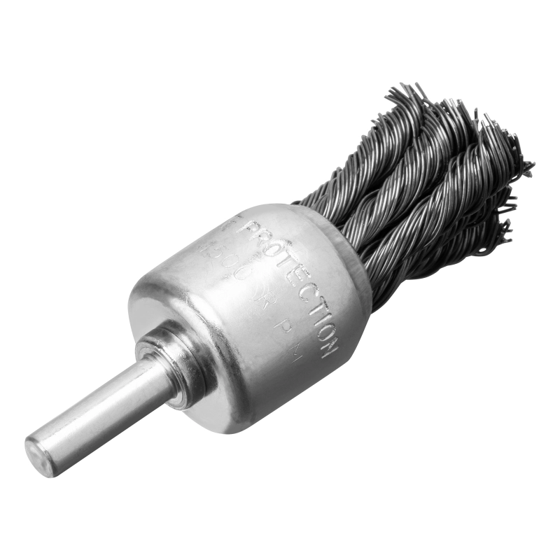 Щетка для дрели, 25 мм, "чашка" со шпилькой, крученая металлическая проволока Matrix (74464)