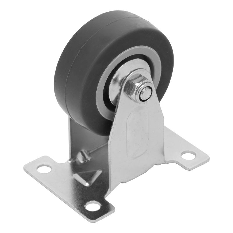 Колесо неповоротное D 50 мм, крепление  платформенное Сибртех (68707)