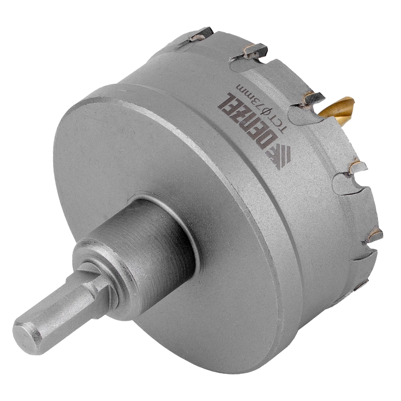 Коронка по металлу твердосплавная, 73 мм Denzel (724021)