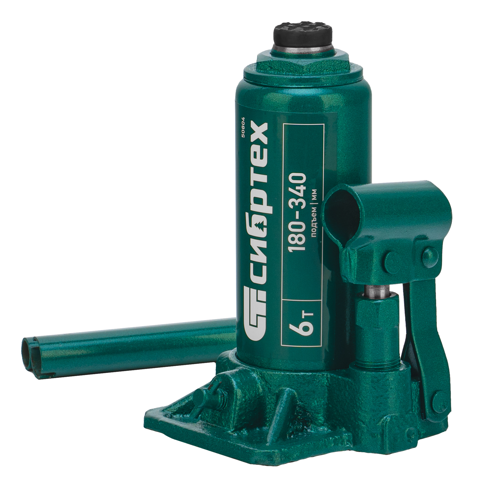 Домкрат гидравлический бутылочный, 6 т, 180-340 мм Сибртех (50804)